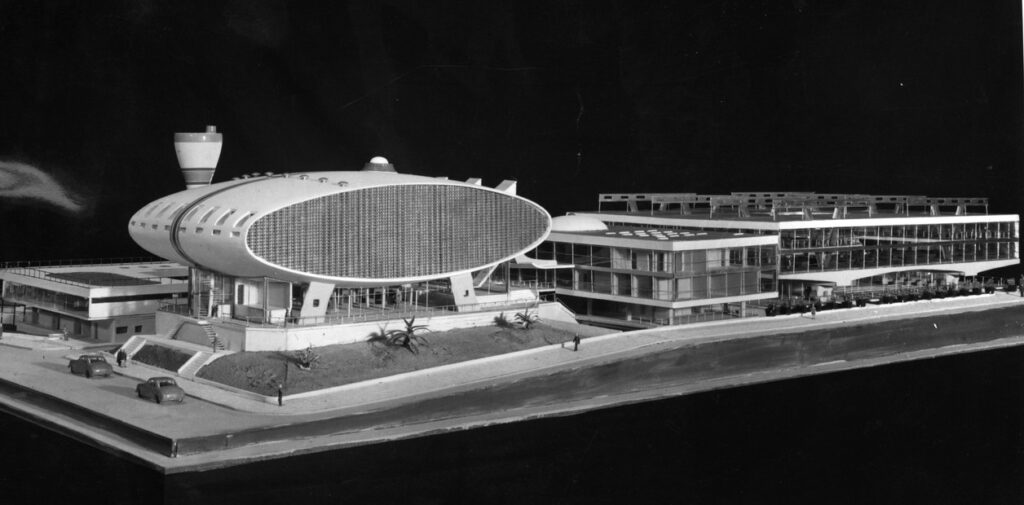 Maqueta del Casino de Necochea. (Cediap)