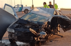 Tremendo accidente en Ruta 11: Un mayor y un menor heridos