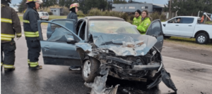 Accidente en Ruta 226: Fuerte choque causado por auto que circulaba en contramano