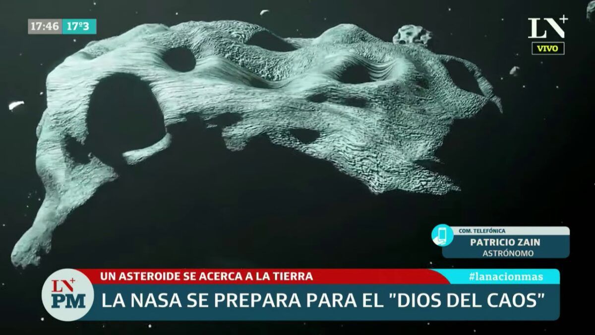 Advierten sobre la llegada del "Dios del caos", un inmenso asteroide que podría estrellarse contra la Tierra