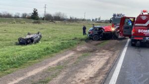 Dos personas fallecieron en un accidente en la ruta 205