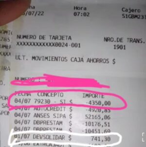 Qué significa dev solidar en Cuenta DNI