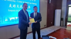 Santoro viajó a China y firmó un convenio de relaciones cooperativas con el condado de Shouyang