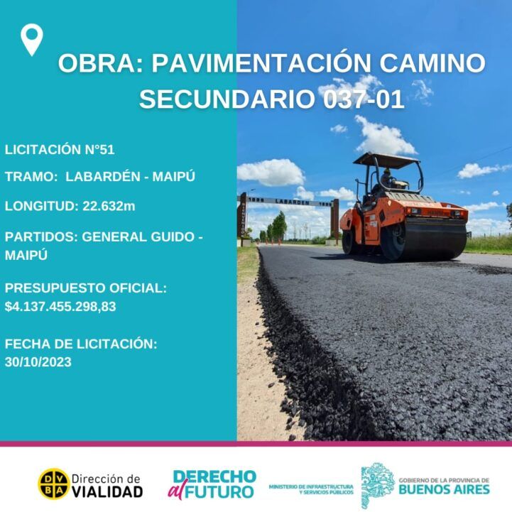 Avance histórico para General Guido: Confirman la pavimentación del camino a Labardén