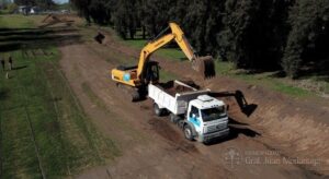 Avanzan los movimientos de suelo en el futuro Parque de la Estación