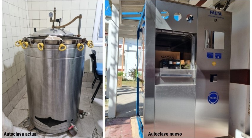 El Hospital sumó una autoclave para estilizar material sanitario