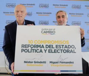 Fórmula dividida en provincia: Grindetti apoya a Milei, pero Miguel Fernández no