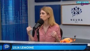 Insólito: Lilia Lemoine salió del cuarto oscuro con la boleta en la mano