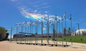 La nube colorida que sorprendió a la Ciudad de Buenos Aires y a localidades bonaerenses