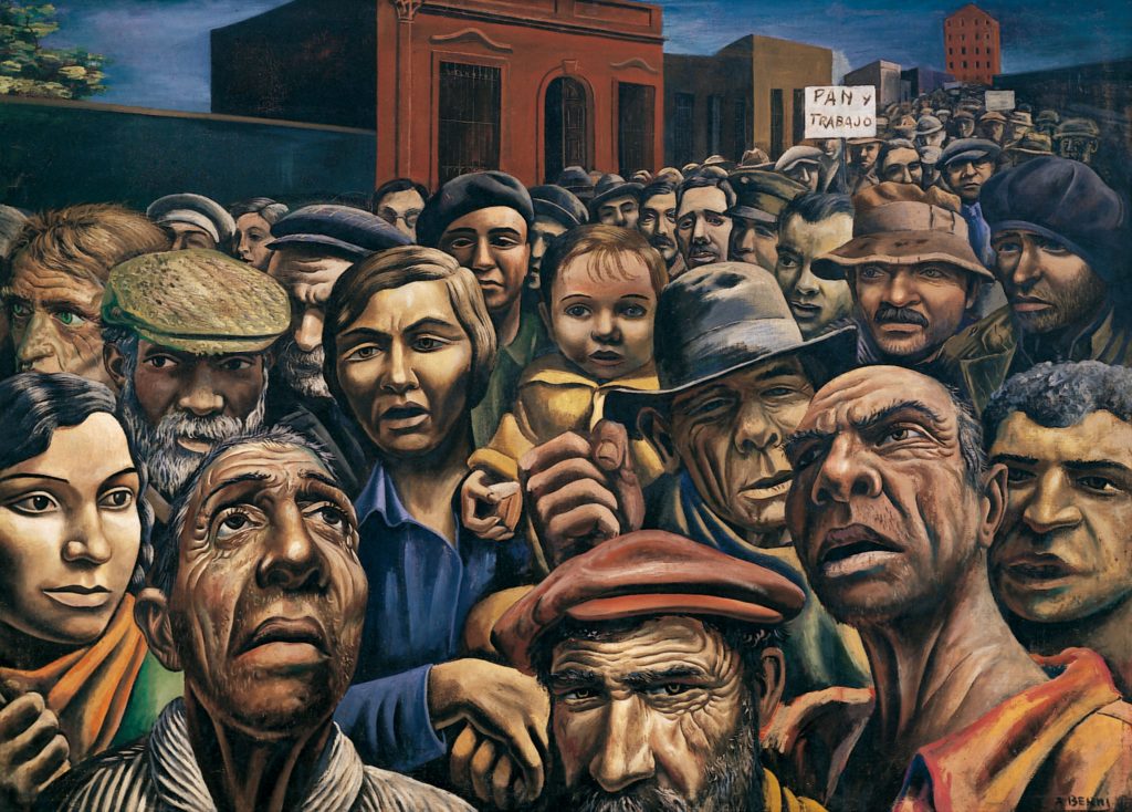 La selfie de Gardel: cómo es el mural que reúne a los ídolos del tango