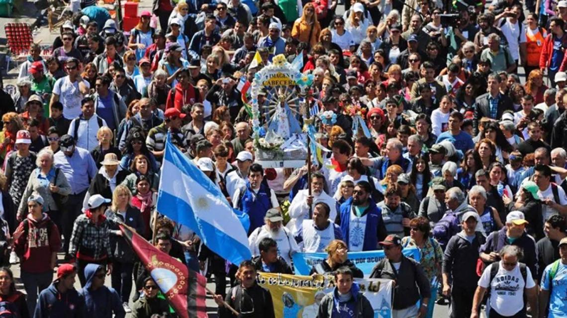 Miles de fieles se movilizaron para la 49º Peregrinación a Luján