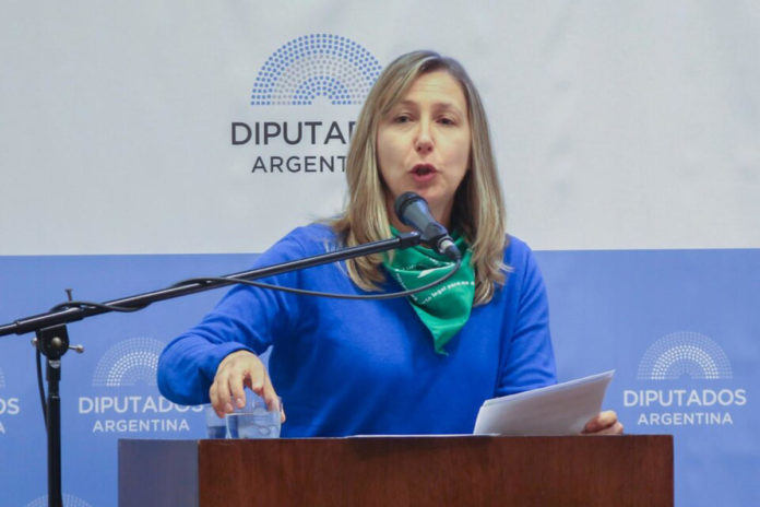 La diputada del Frente de Izquierda y de los Trabajadores, Myriam Bregman.