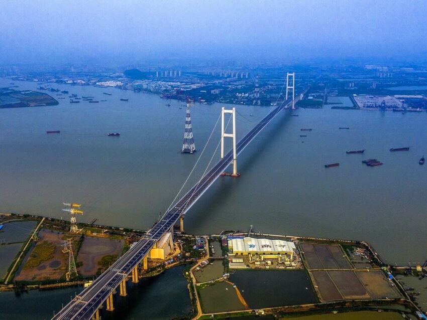 Nansha, el fantástico puente chino con 3 intercambiadores
