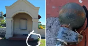 Pergamino: un grupo de chicos encontró una granada militar