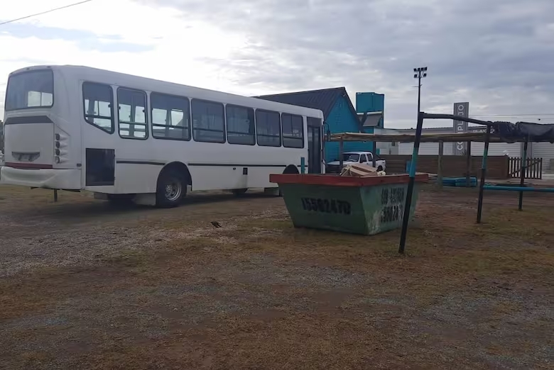 El lugar del ataque a Ariel y Walter Sampietro. (Ministerio de Seguridad)