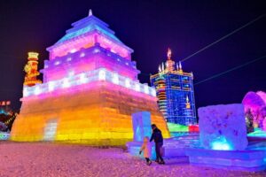 El espectacular "parque temático de hielo" en China