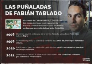 Las “114 puñaladas” de Fabián Tablado, las tres condenas y una sombra que siempre está