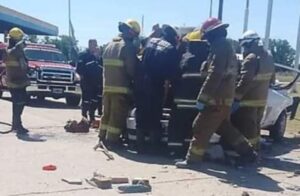 Chascomús: cinco heridos en un accidente en Ruta 2