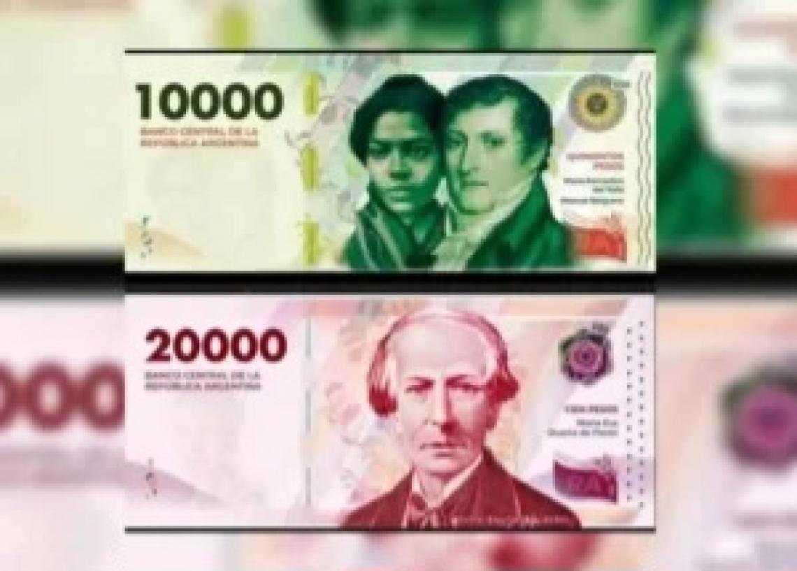 Economía: el Banco Central anunció la emisión de nuevos billetes de $10.000 y $20.000