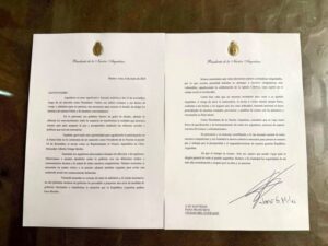 Milei invitó al papa Francisco a que visite el país: "Traerá frutos de pacificación"