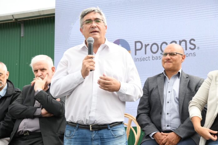 Rodríguez en la inauguración de la planta industrial de Procens. (Prensa MDA)