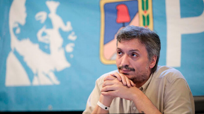 El actual presidente del PJ de la provincia de Buenos Aires, Máximo Kirchner.
