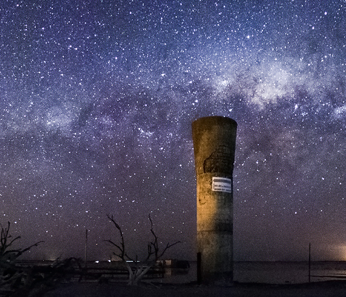 Epecuén nocturno en la lente de Daiana Castro (Epecuén de noche)