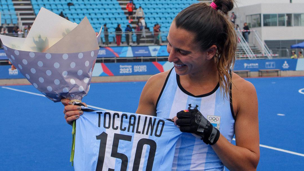 Sofía Toccalino fue parte de "Las Leonas" que ganaron la medalla de oro en los Juegos Panamericanos 2023. - Instagram -